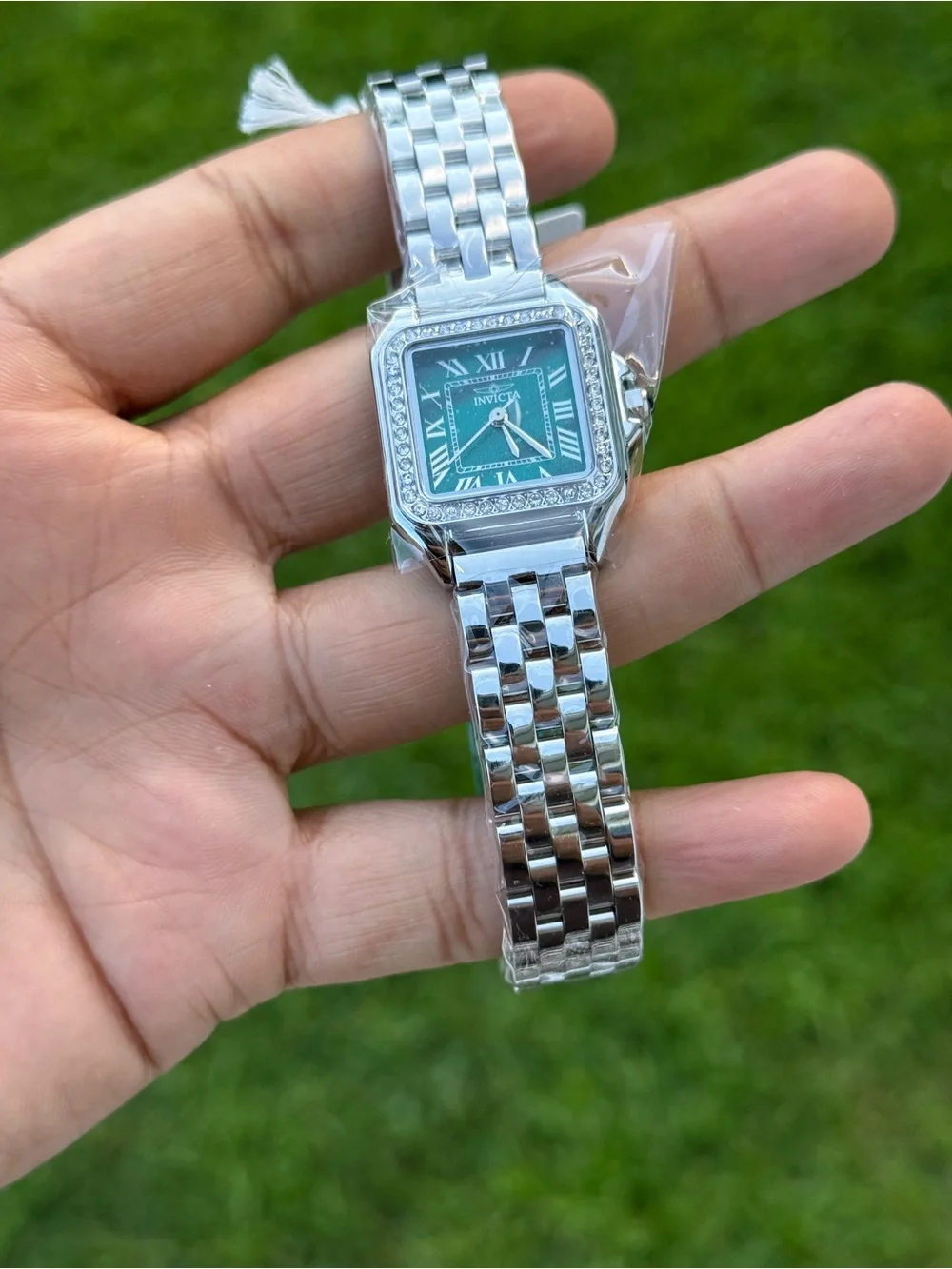 Invicta Celestial green dial with diamond bezel Womens Watch